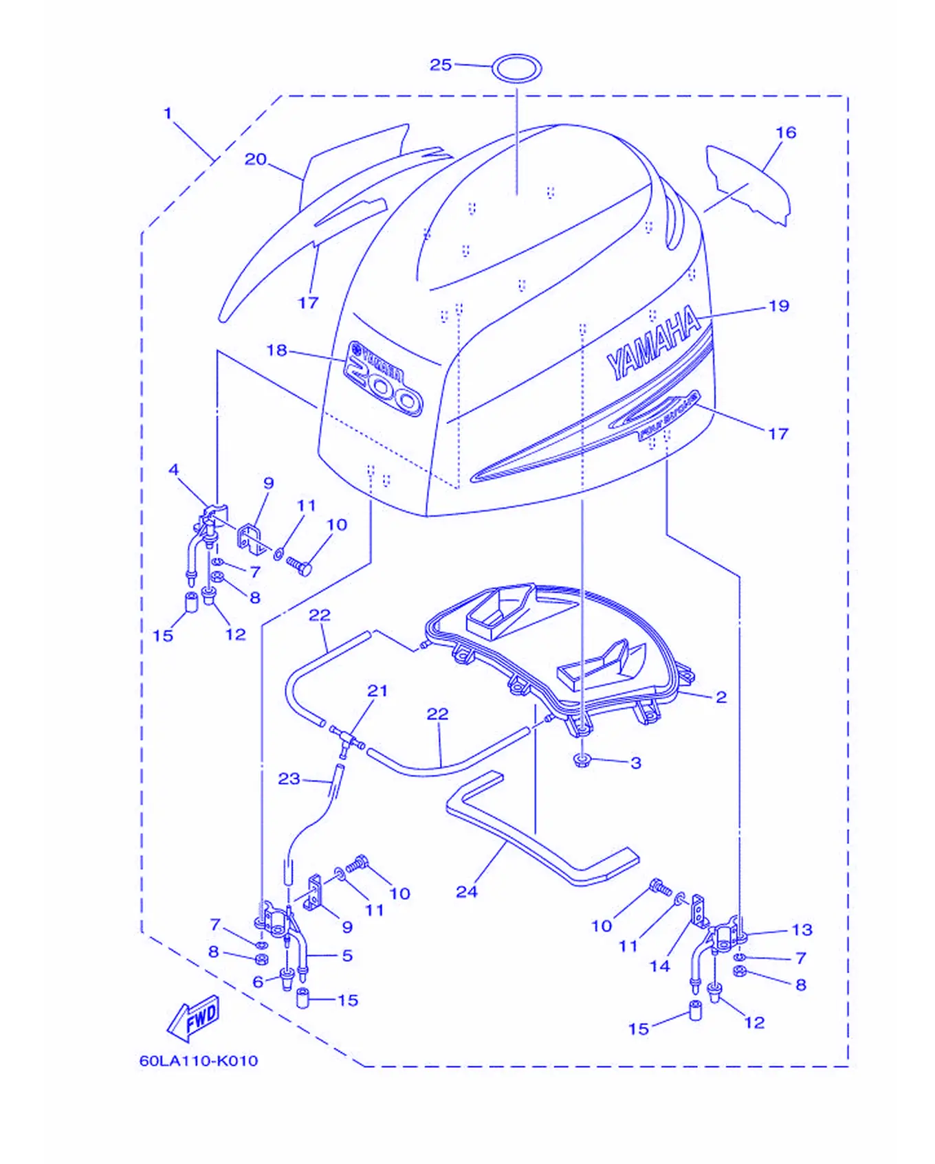 トツプカウリング爆炸图
